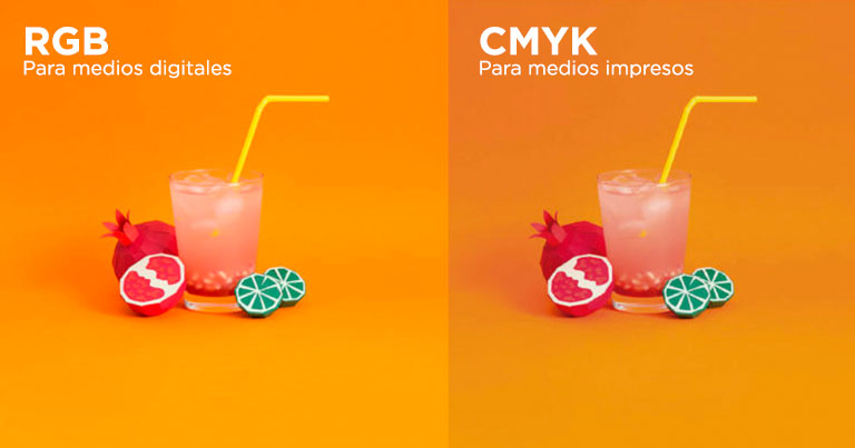 Diferencias entre CMYK y RGB